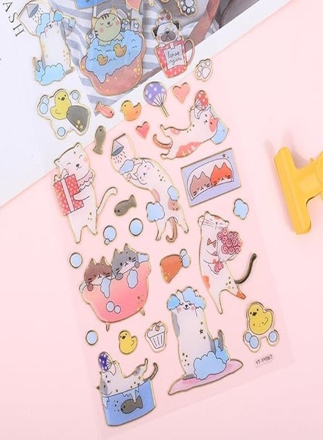 NVF Cute Cartoon Animal Sticker Set | Decorative Stickers for Journals, Scrapbooking & DIY Crafts (Pack of Multiple Designs) - Image 4